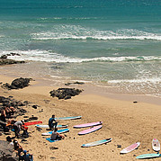 Surfkurs am Strand von Costa Calma auf Fuerteventura
