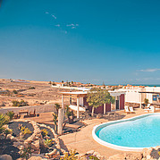 Surfvilla Fuerteventura, Bungalow mit Pool und Meerblick