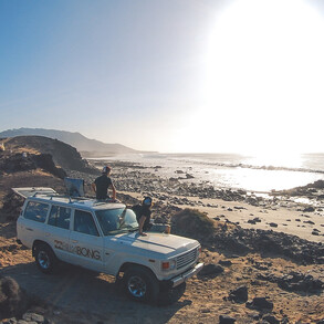 leerer Surfspot irgendwo auf Fuerteventura