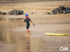 Für Kleinkinder und Babys können wir Buggyboards mit an den Strand nehmen