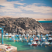 Fischerboote im Hafen von Fuerteventura