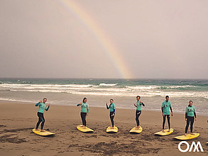 Regenbogen beim Surfen 