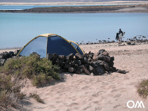 Zelt am Surfspot auf Fuerteventura